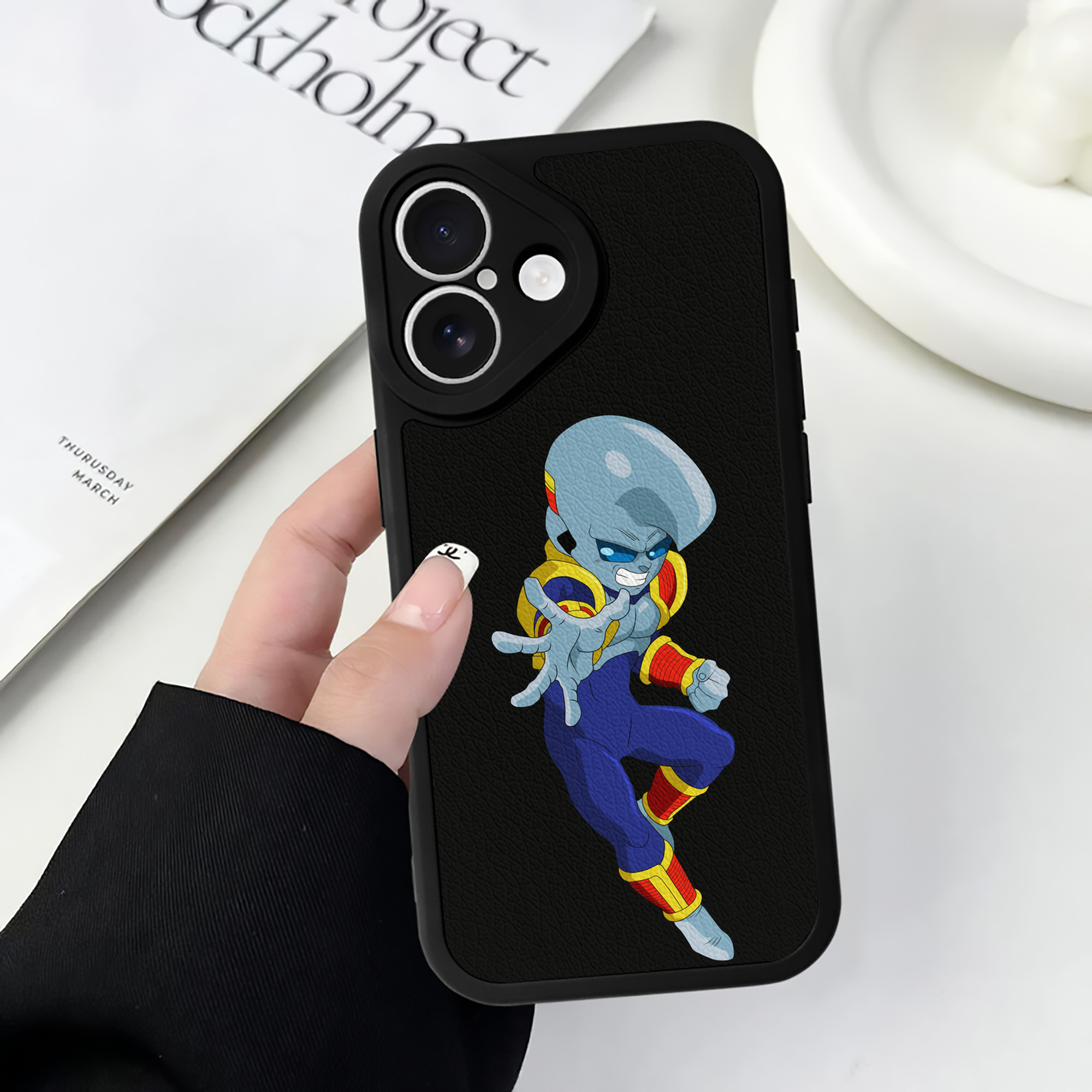 （画像用） ドラゴンボール DRAGON BALL 【iPhone 16シリーズ対応】シリコンスマホケース（レザー調） 材質：シリコン